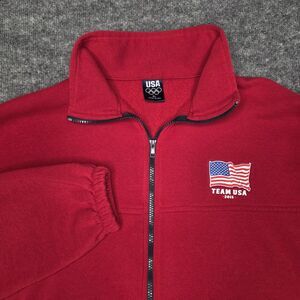Team USA 2015 Olympics Jackets Adult XL Red Fleece Full-Zip